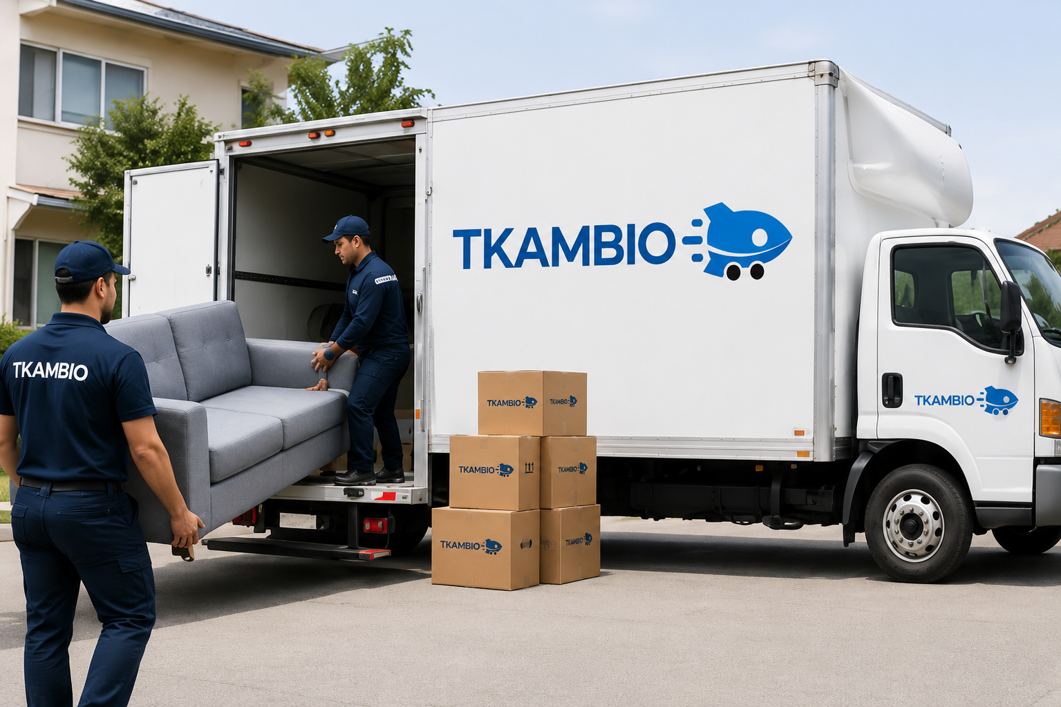Equipo TKambio realizando una mudanza simple